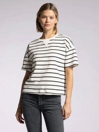 Raiya Tee in Black Stripe