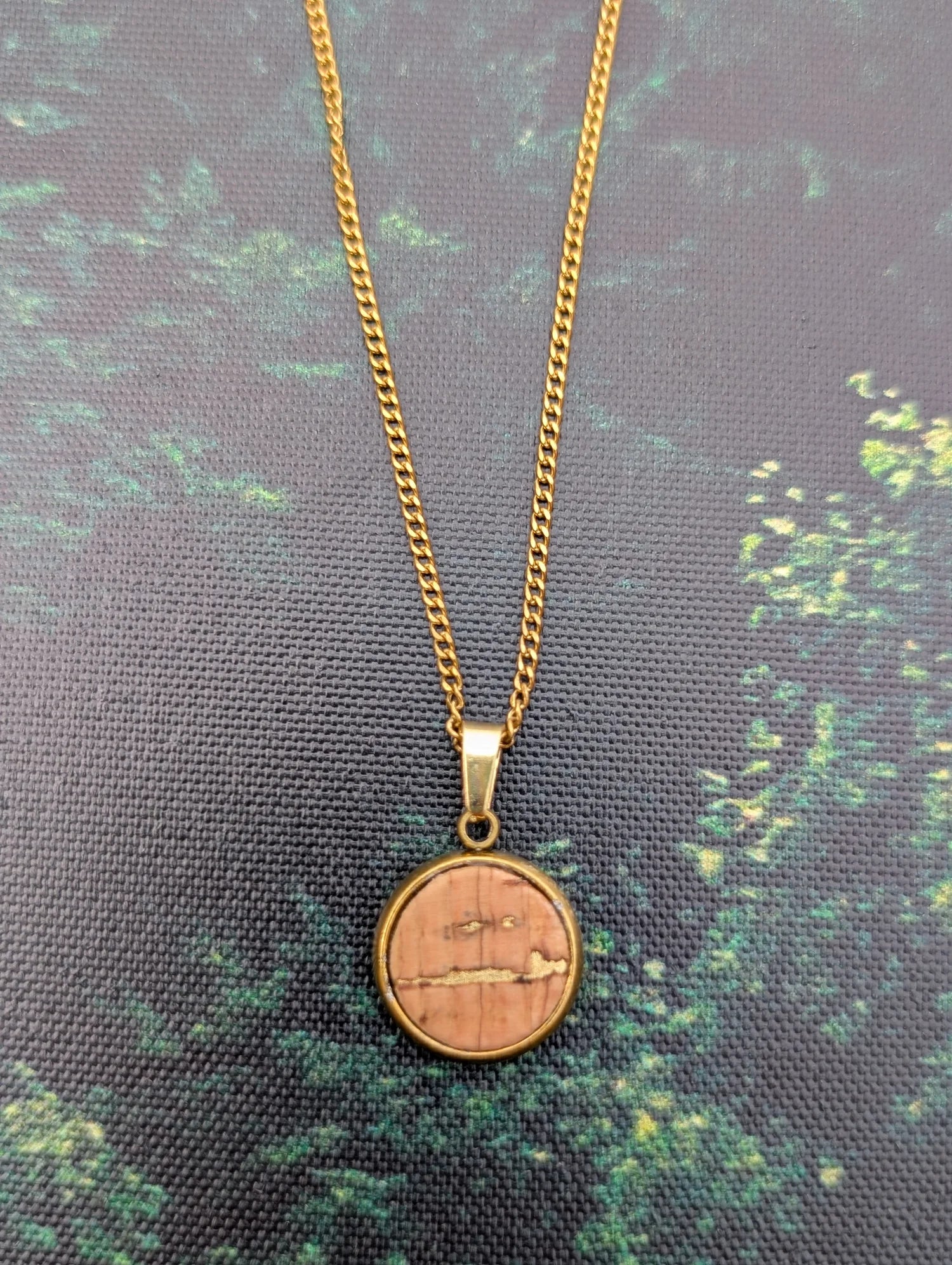 Round Gold Necklace