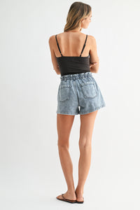 Pull on Patch Pocket Shorts