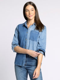 Nicole Shirt in Dark Denim
