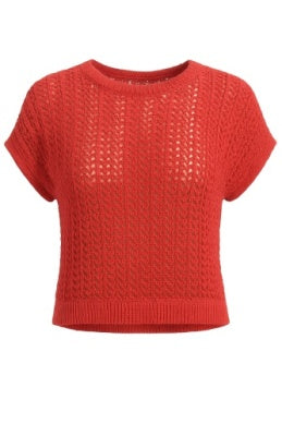 Tasha Top in Peachy Coral