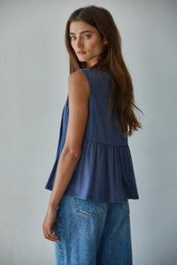 Aura Pleated Front Top