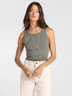 Edlin Tank in Dusty Olive