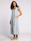 Benny Dress in Ivory Blue