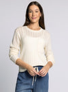Joan Sweater in Bone White