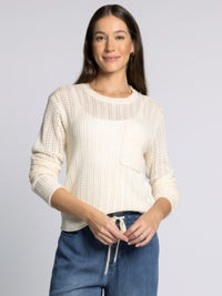 Joan Sweater in Bone White