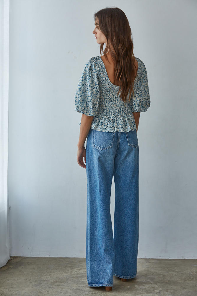 Jardin Smocked Top