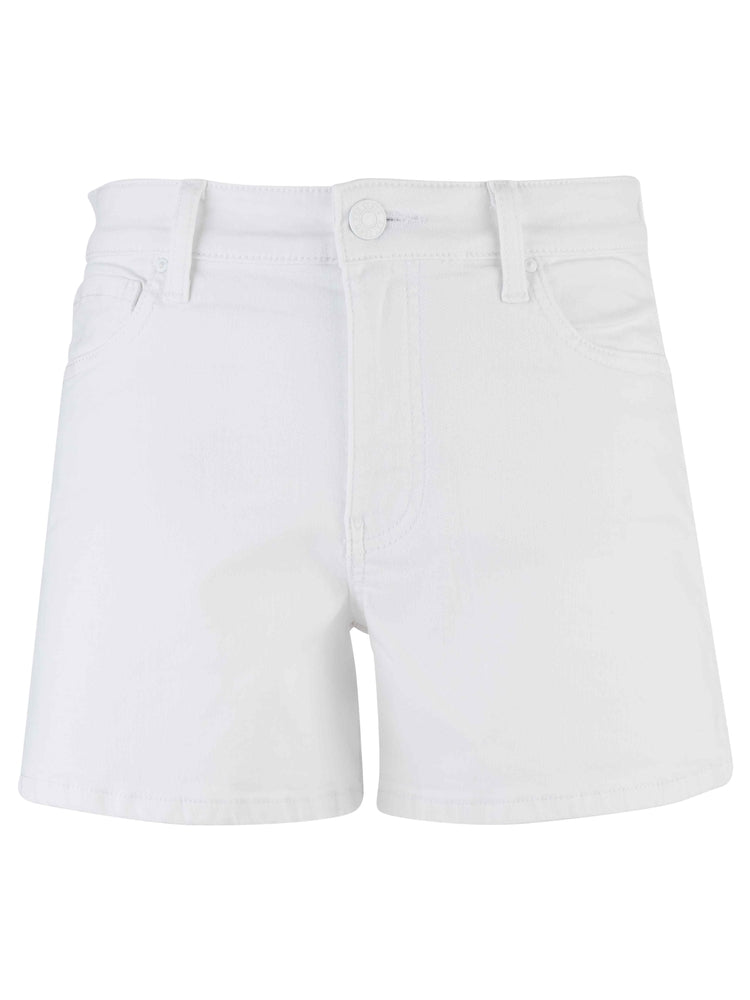 White Jane High Rise Short with Reg Hem