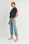 Slim Wide Leg Jeans Light Wash