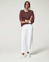 Spanx Twill Cropped Pants in Bright White