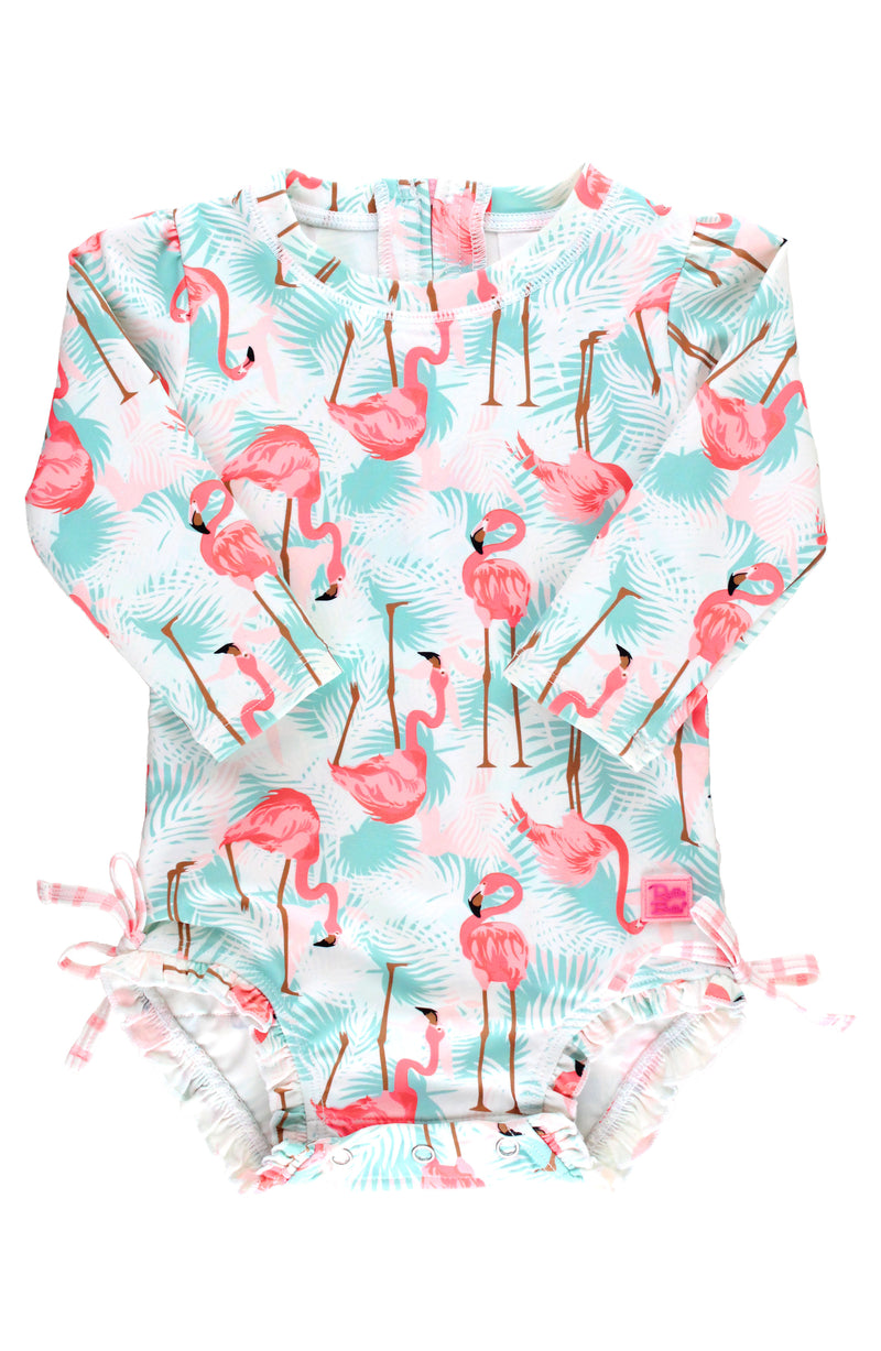 Long Sleeve One Piece Rash Guard Swimsuit