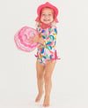 Long Sleeve One Piece Rash Guard Swimsuit