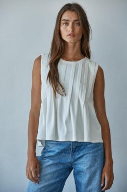 Aura Pleated Front Top
