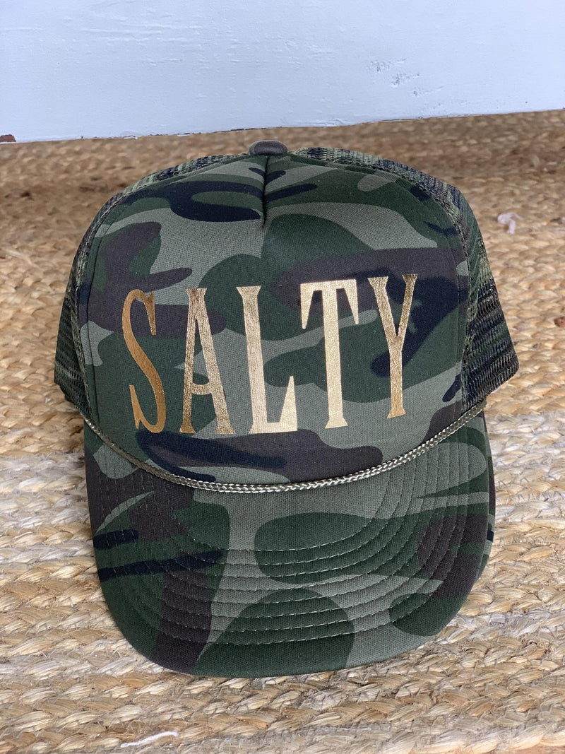Salty Trucker Hat Camo