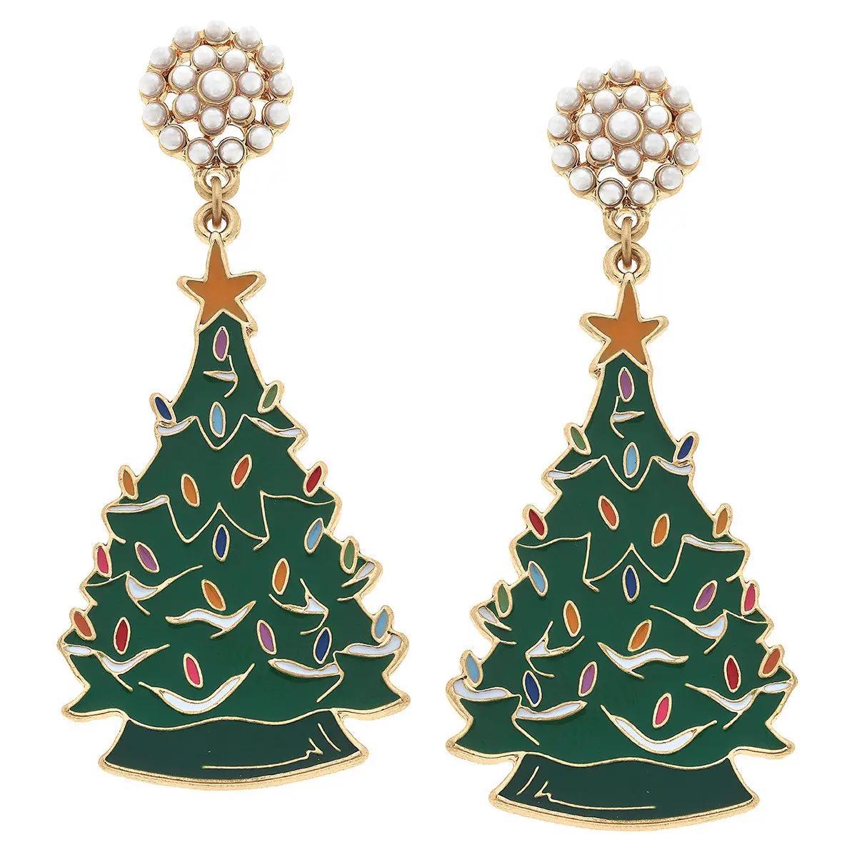 Noelle Christmas Tree Earrings