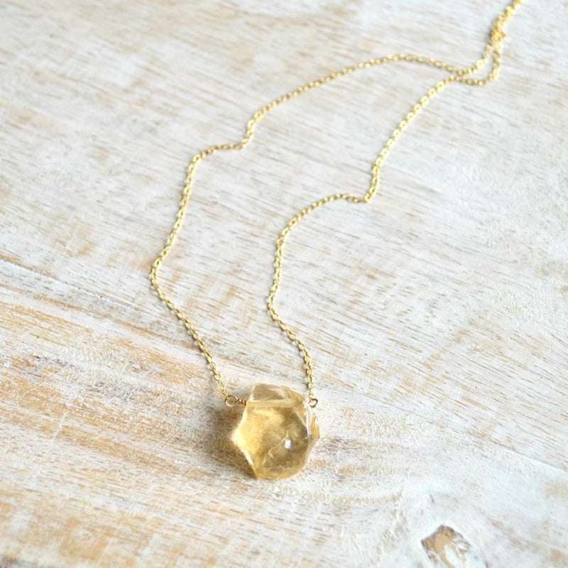 Citrine Pendant Necklace