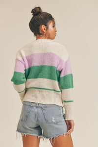 Lilac Striped Sweater