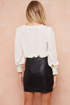 Frill Detail Ivory Top