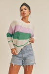 Lilac Striped Sweater