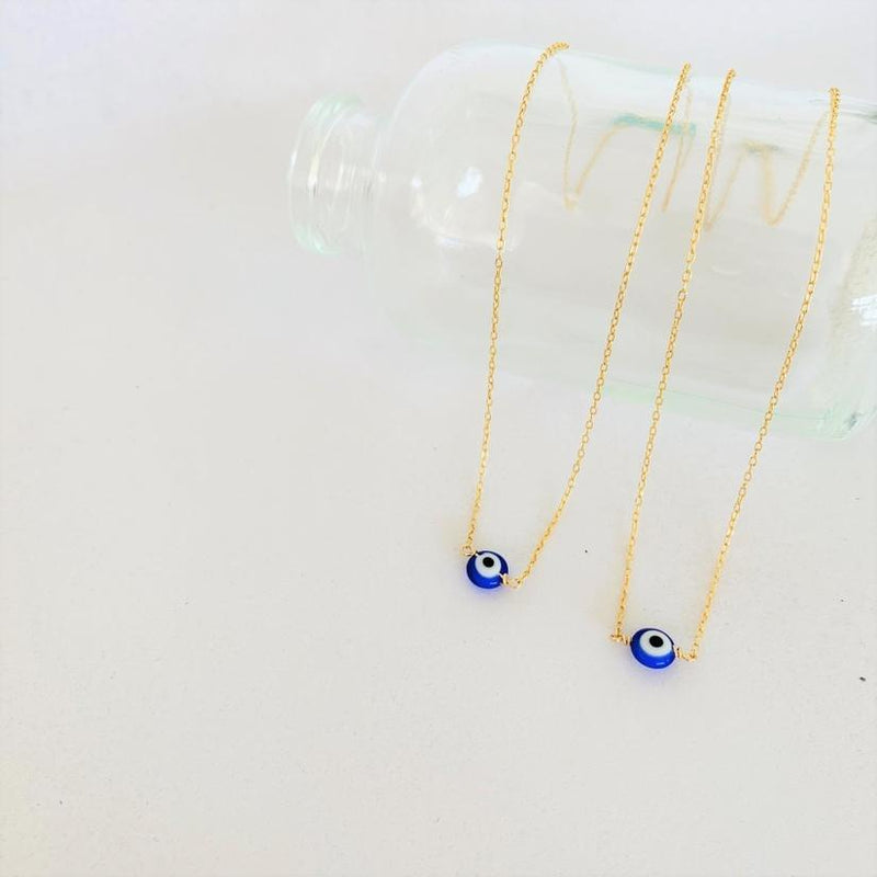 Simple Evil Eye Necklace (16 in.)
